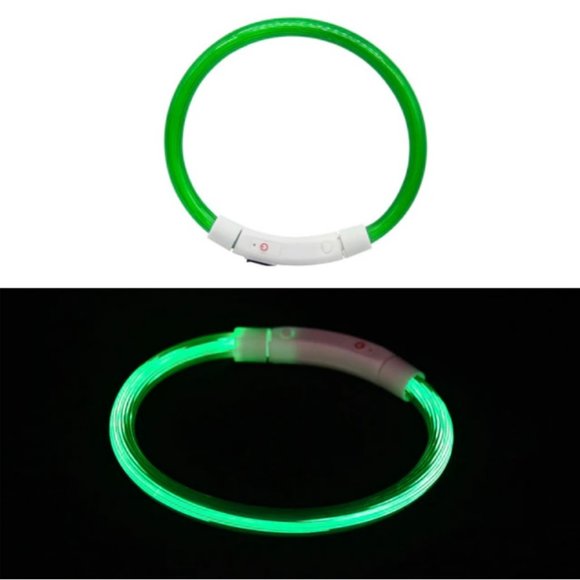 LED Safety Collar USB Charge No Battery Needed Ever - Picture 7 of 10